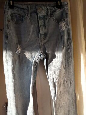 Old Navy 'Kicker Bootcut' Extra High Rise Secret-Smooth Distressed Jeans - 4